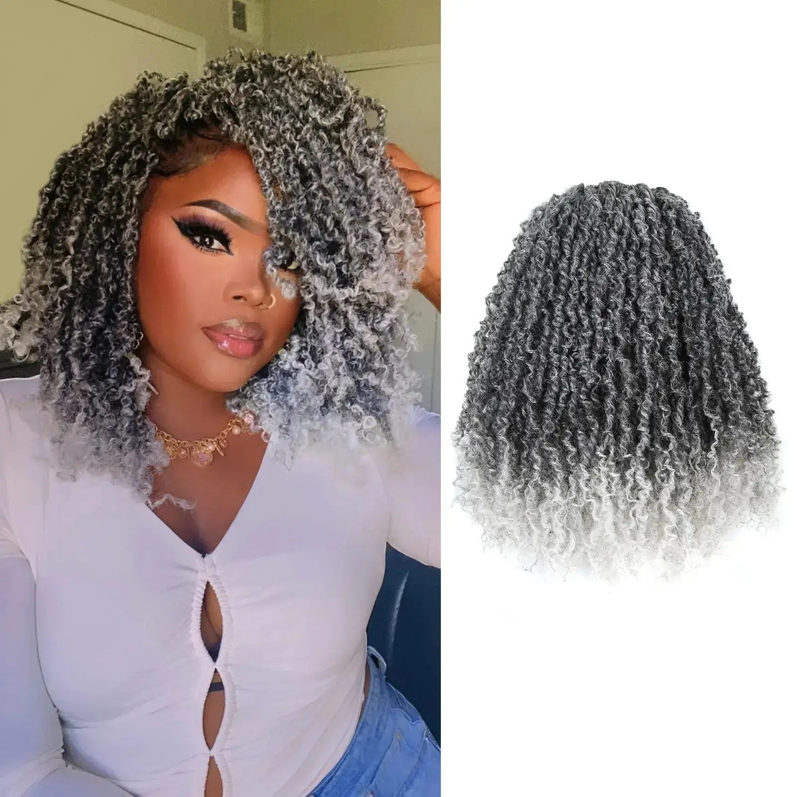 Toyotress Mini Yanky Twist Braiding Hair Short Passion Twist Crochet Braids Synthetic Hair Extensions